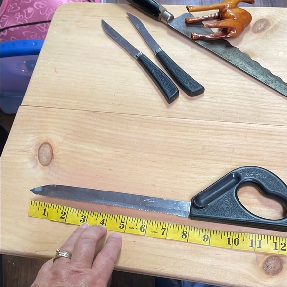 8” Serrated knife. 12” overall. Stainless steel. Made in USA - Picture 3 of 4